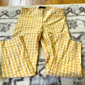 Ann Taylor Pleated Yellow Pants